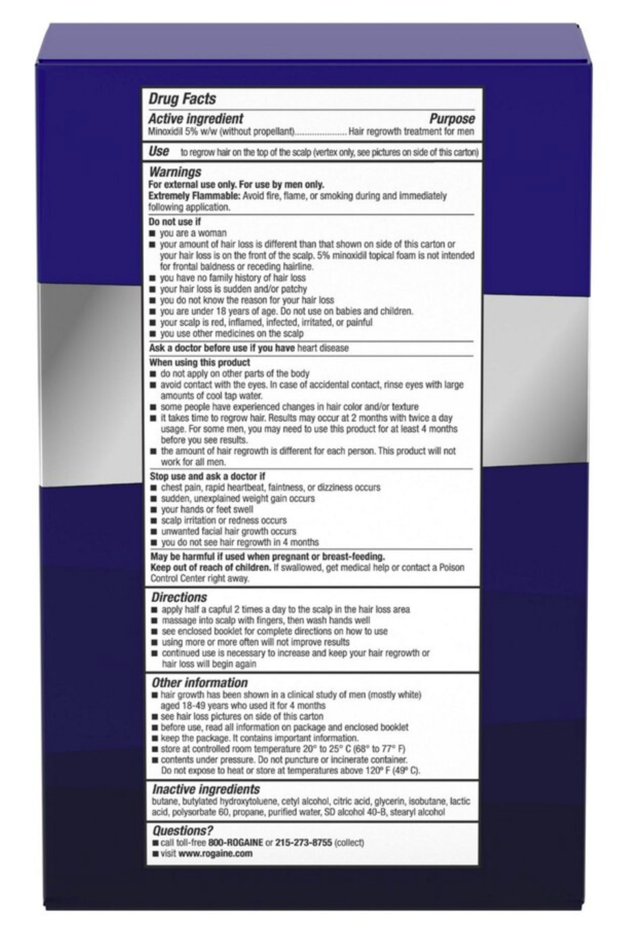 Rogaine 5% Foam for Men – 24 Month Supply