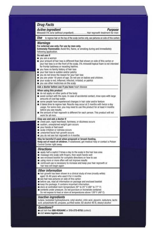 Rogaine 5% Foam for Men – 24 Month Supply