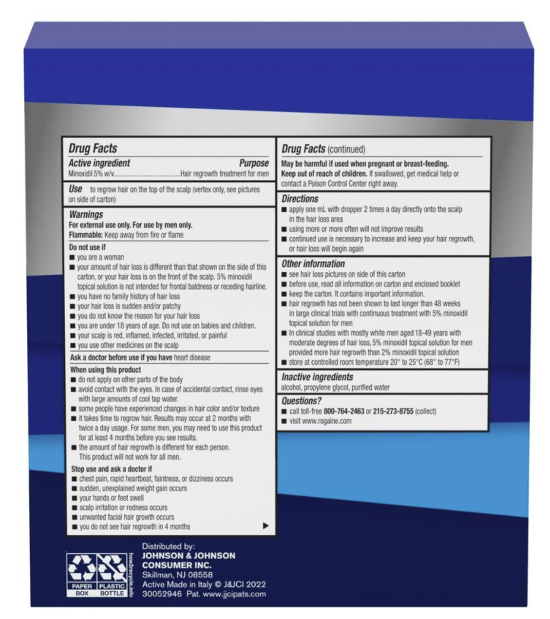 Rogaine 5% Solution for Men – 24 Month Supply